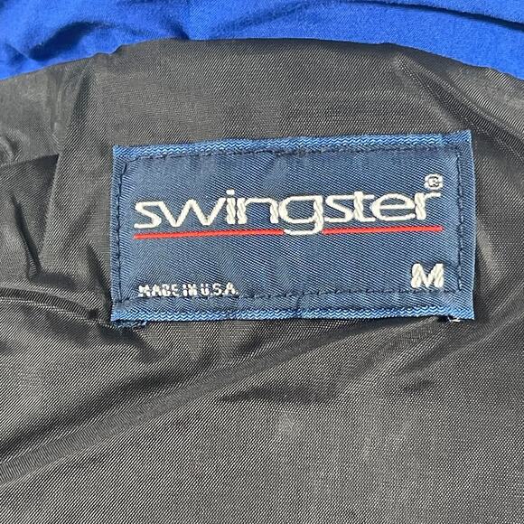 Vintage 80s Swingster Zip Up Jacket Kevin Grubb 37 Sz M Timber Wolf Racing USA - Picture 11 of 11